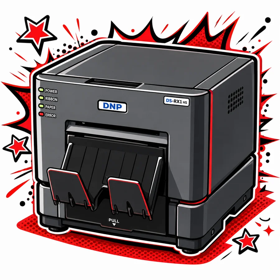 Instant photo booth prints